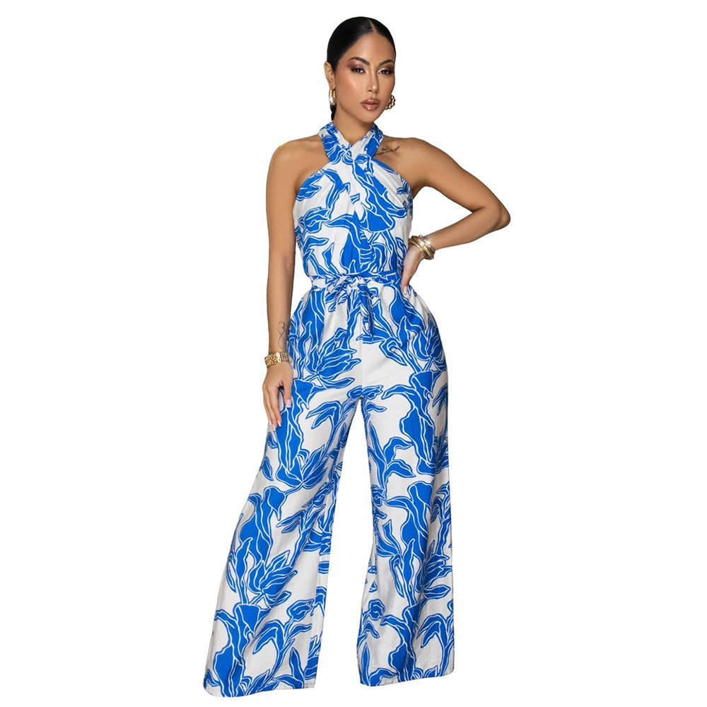 Women's Sexy Halter-neck Sleeveless Jumpsuit - Image 7