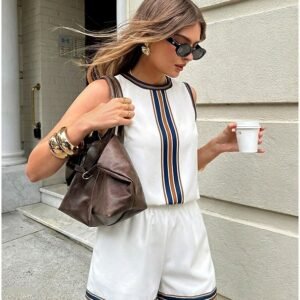Retro Color Stripe 2 Piece Set