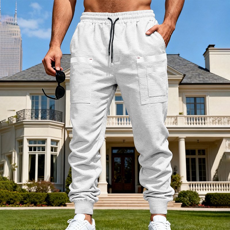 Mens Loose-fit Casual Breathable Pants - Image 6