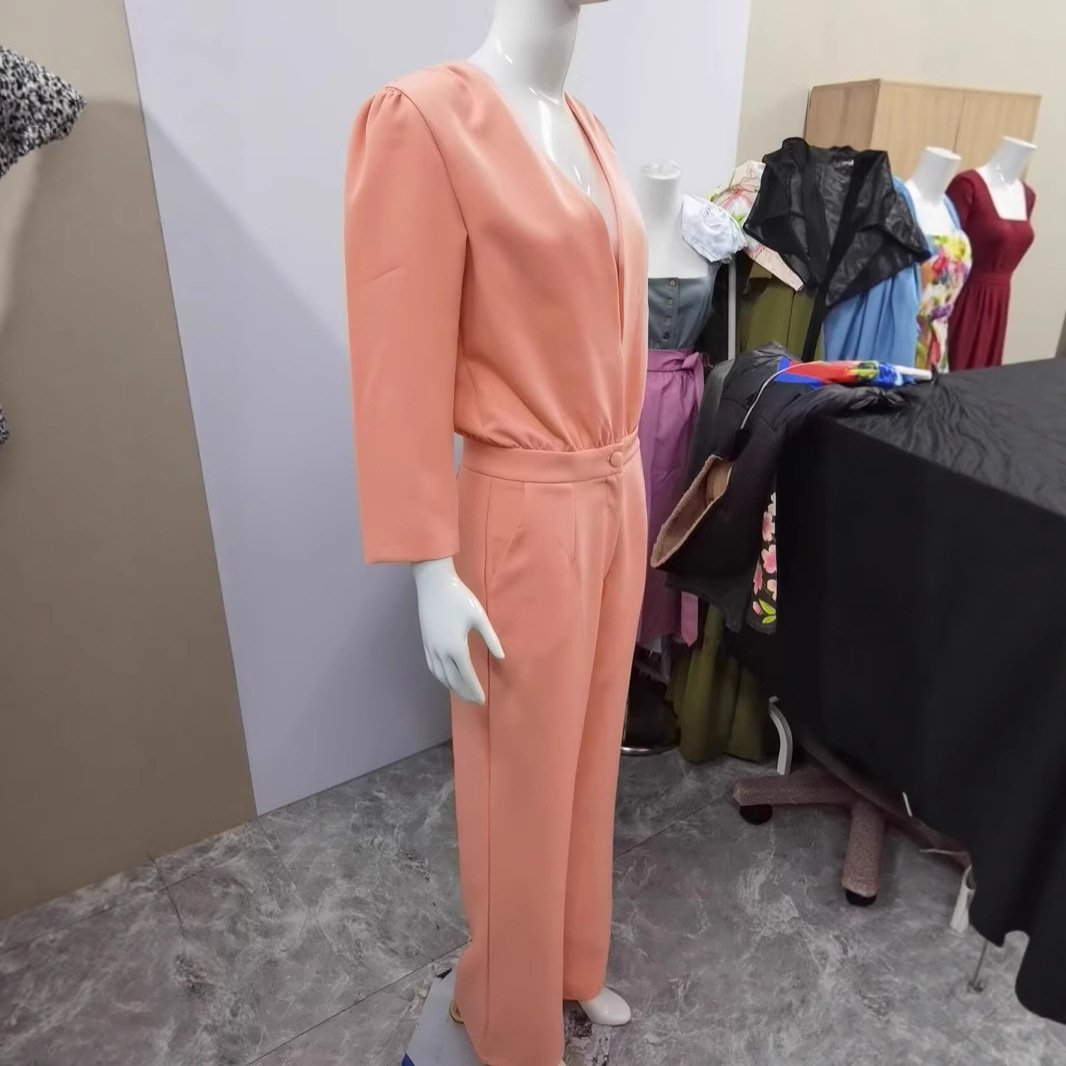 V-neck Casual Jumpsuit - Image 3