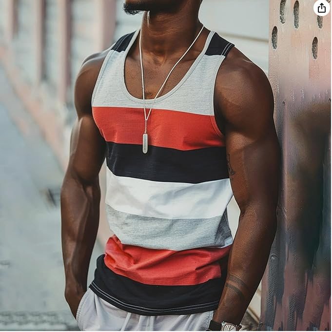 Printed Design Tank Top - Image 8
