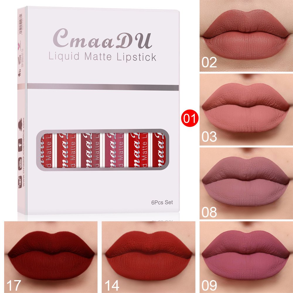 6 Boxes Of Non-stick Waterproof Long Lasting Lip Gloss - Image 3