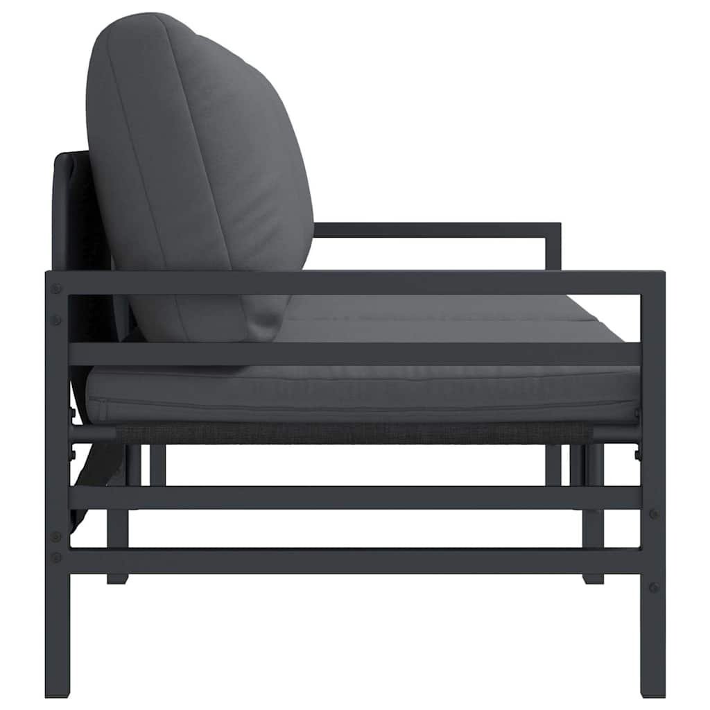Garden Furniture with Cushions, Anthracite - Image 8