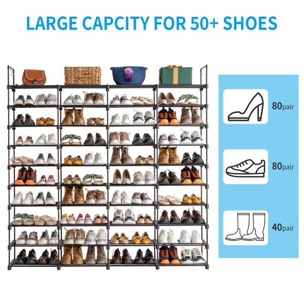 10 Layer Shoe Rack - Image 3