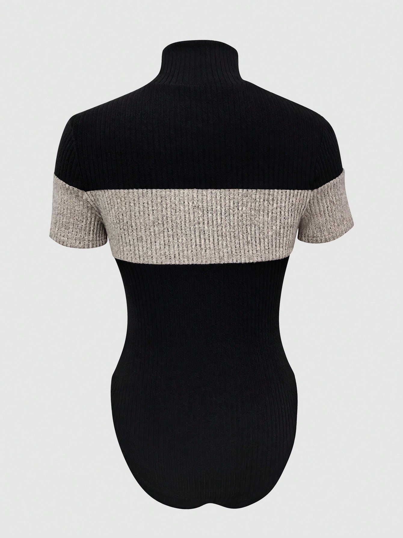 Color Striped Knitted Jumpsuit - Image 4