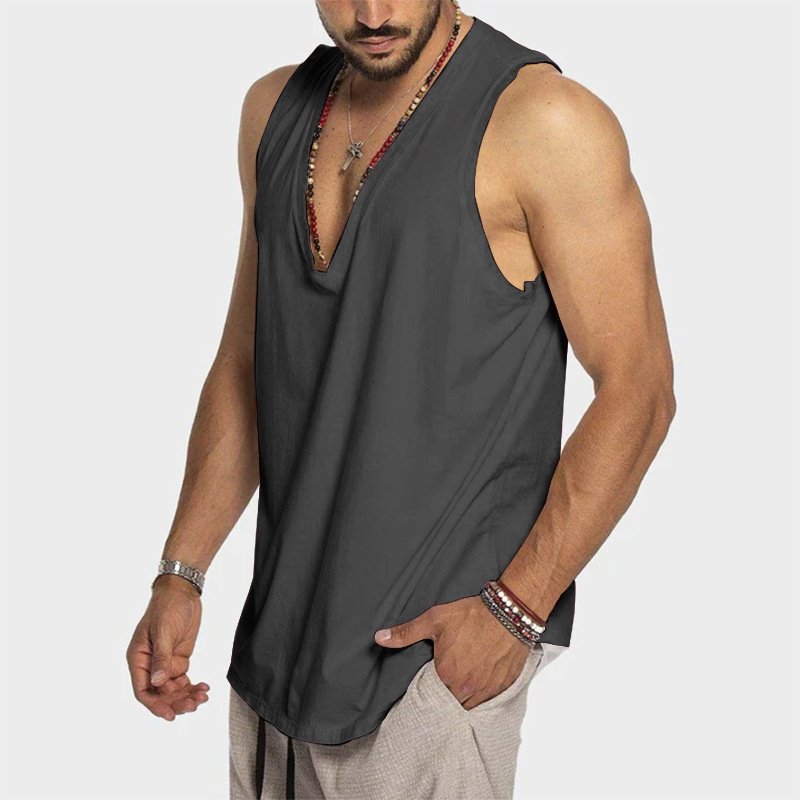 Sleeveless Loose-fitting Vest - Image 2