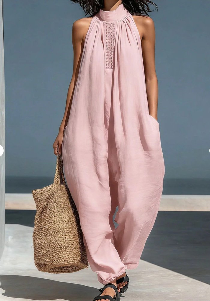 Women's Sleeveless Casual Loose Jumpsuit - Image 2