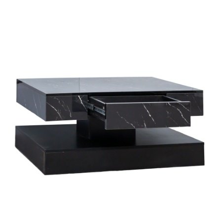 6.93IN High LED Coffee Table,Modern Coffee Table For Living Room,Living Room Tables,Large Living Room Furniture,LED Lights - Image 9