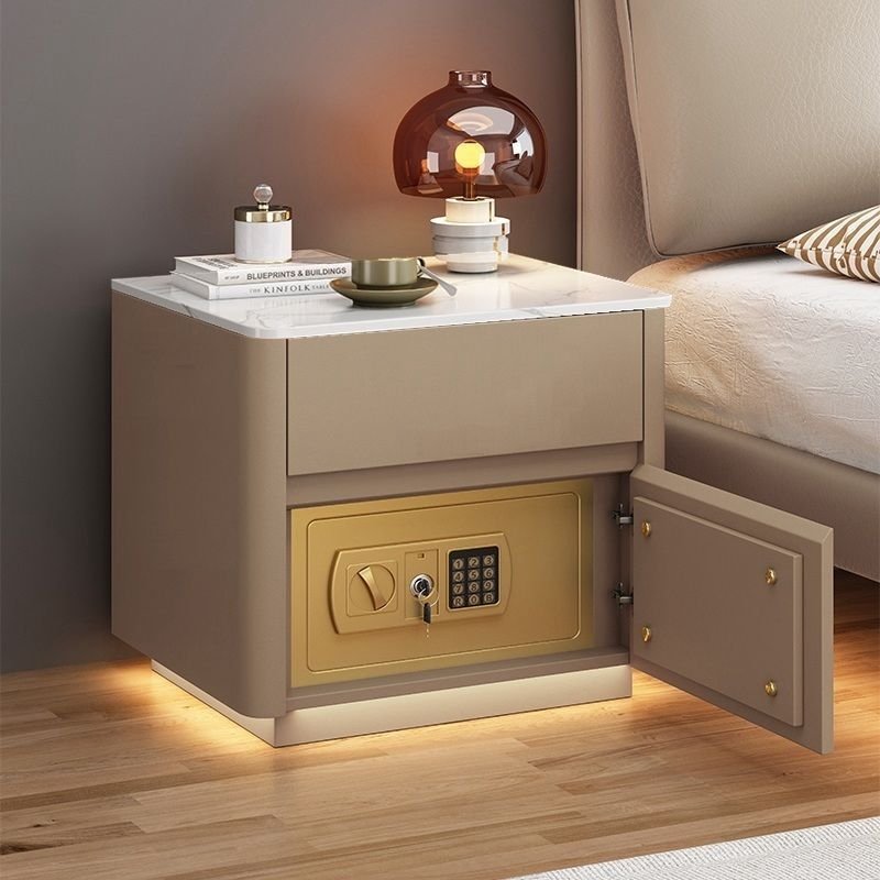 Home Bedroom Multi-functional Smart Safe Bedside Table Wireless Integrated Charging Safe - Image 3