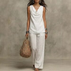 V Neck Women's Set