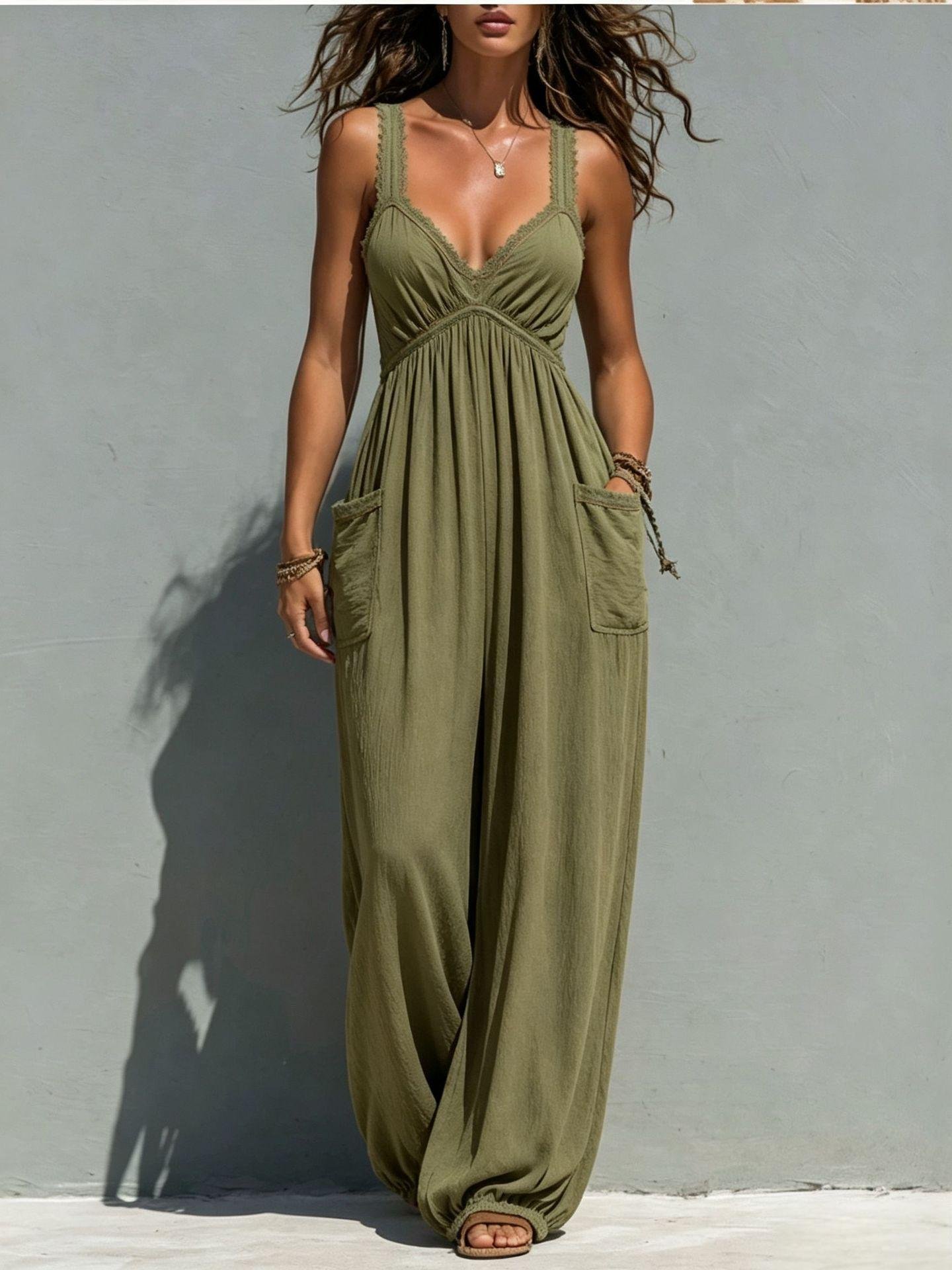 Women's Sleeveless Jumpsuit - Image 2
