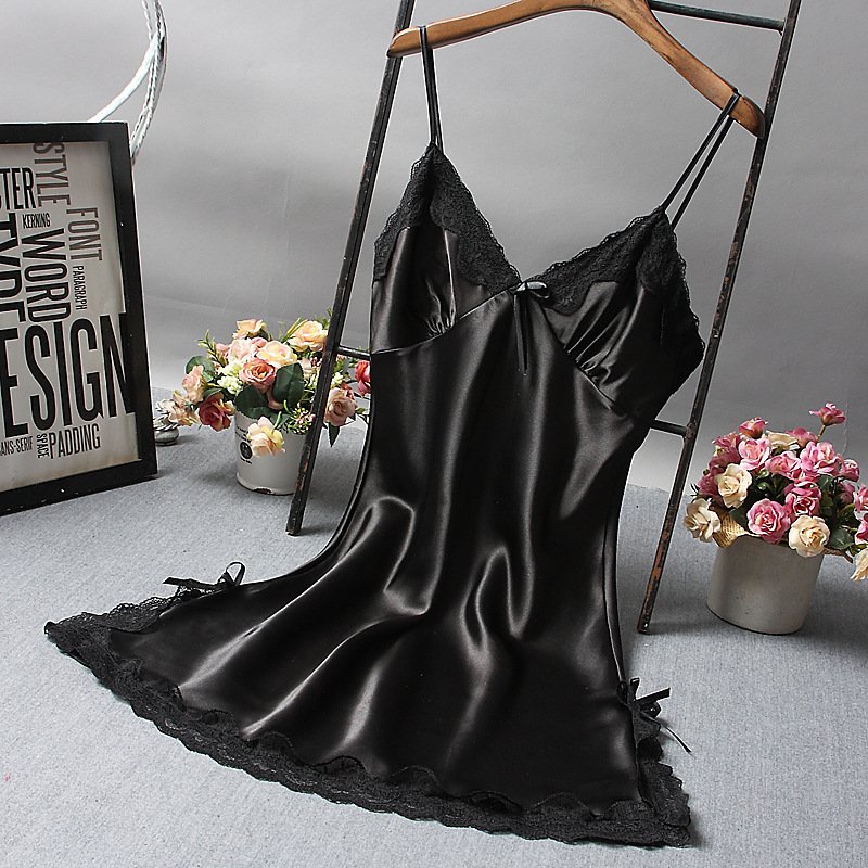 Lingerie Silk Dress Sleep Wear - Image 4