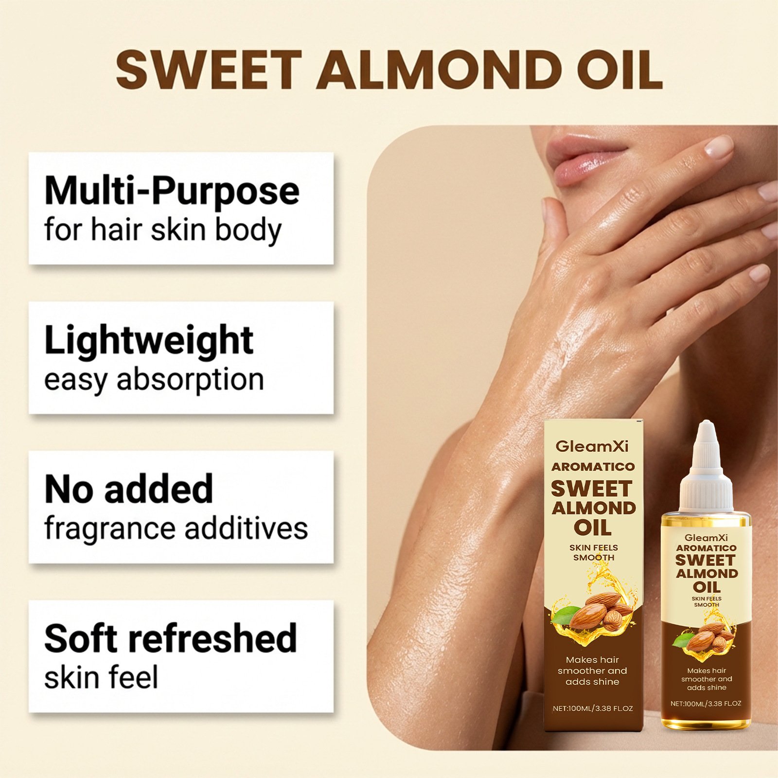 Almond Beauty Oil - Image 3