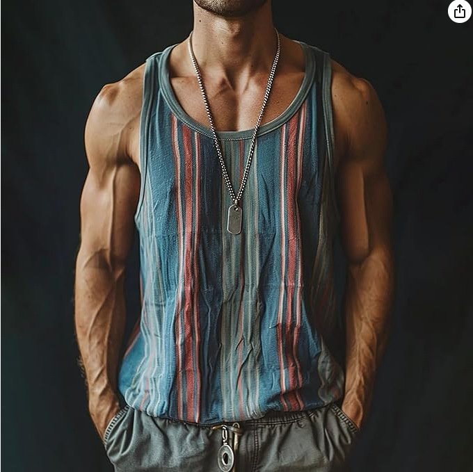 Printed Design Tank Top - Image 5