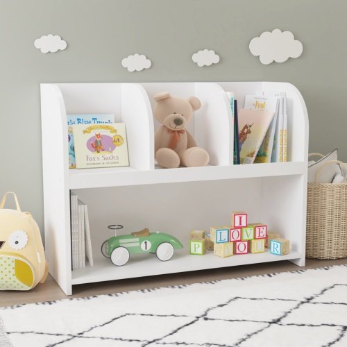 Kids Bookcase With 4 Compartments - Image 2