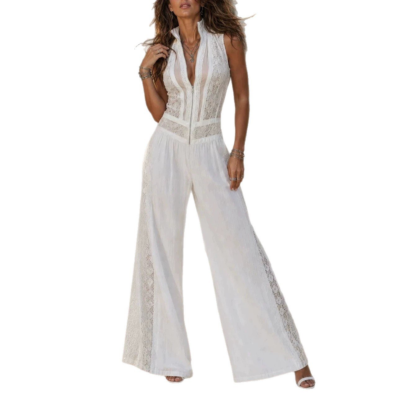 Wide-leg Jumpsuit With Side Cutouts - Image 3