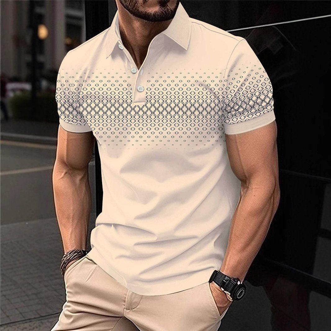 Men's Casual Button-down Polo Shirt - Image 7